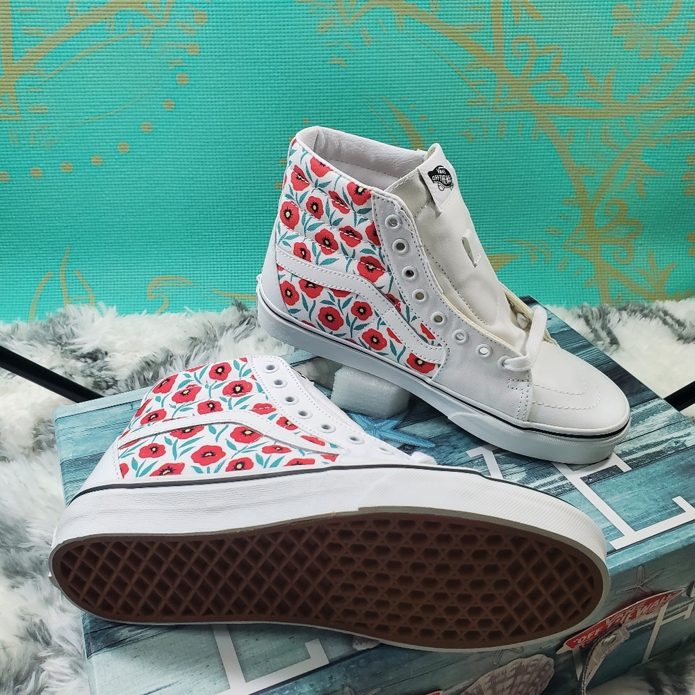 Vans sk8-HI Flowers 💐😍 (CL) - Picture 6 of 14